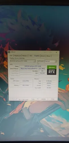 GeForce RTX 3050 6GB MSi GDDR6