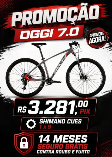 Bike Oggi 7.0 R$ 3.281,35