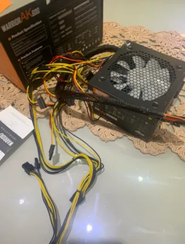 Fonte AIGO WARRIOR AK600, 600W. Pc gamer