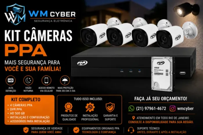 Kit PPA 4CH Completo - INSTALADO