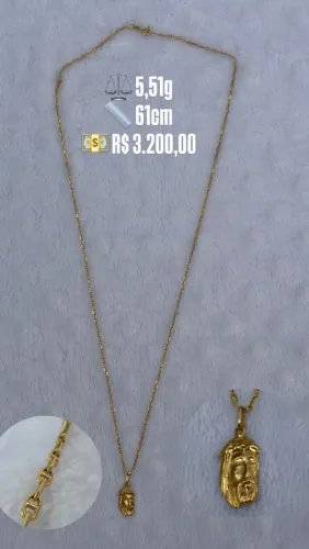 Correntinha de Ouro 18k Piastrini - Cordão - Corrente