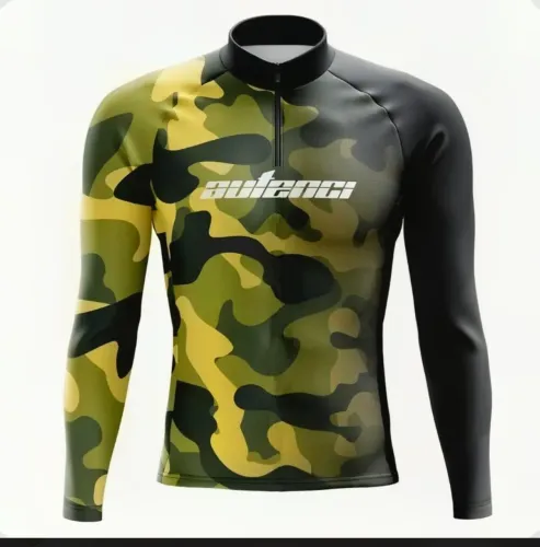 Camiseta Ciclismo MBT Bike Manga longa Camuflada G
