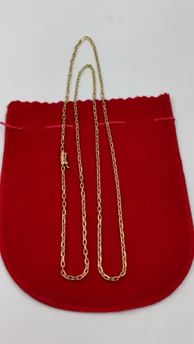 Corrente Cartier maciça ouro 18k/750