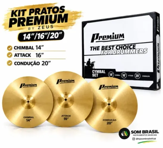 Kit De Pratos Premium By Zeus 14/16/20