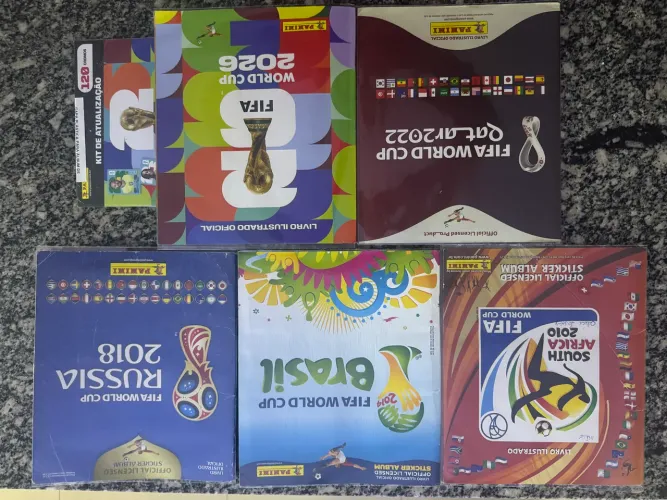 Álbum copa 2014, 2018, 2022 e 2026 completos