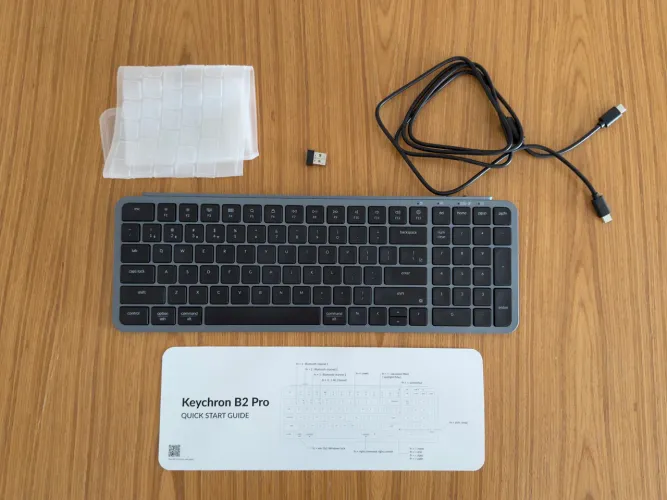 Teclado Keychron B2 Pro ultra slim wireless compacto sem fio