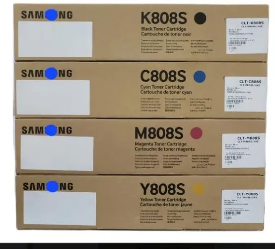 Lote com 6 Toner Samsung Clt - 808S Coloridos Original Novo Caixa Boa e Caixa Avariada