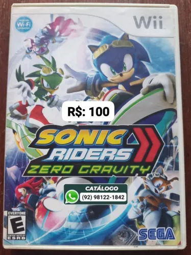 Sonic Riders Zero Gravity = R$: 100