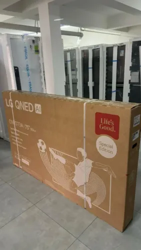 Smart TV 4K 75 polegadas LG QNED73 Portal de Games Processador AI ?7 Ger8 4K<br>nova<br>