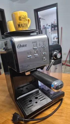 Cafeteira Espresso Oster Nova Primalatte Inox Cor Prateado