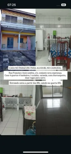 Alugo casa para para carnaval 2026 RS 5 mil 