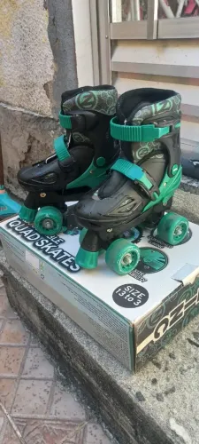 Patins Infantis Ajustável Quatro Rodas