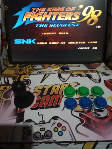 Máquina de fliperama bartop vários jogos