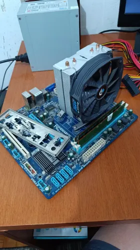 Kit Placa mãe + Processador AMD X6 + Memoria Ram DDR3 + Cooler