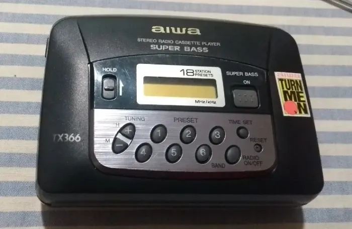 TAMPA FRONTAL E CARCAÇA WALKMAN AIWA HS - TX366