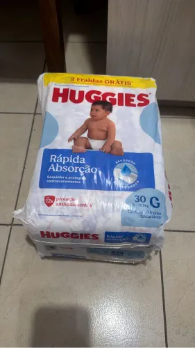 Huggies Rápida Absorção tam G 30 unid