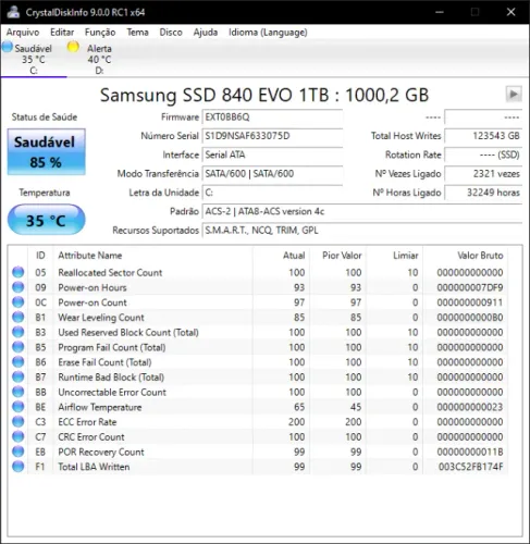 SSD 840 EVO 1TB