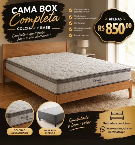 Cama box perfeito estado