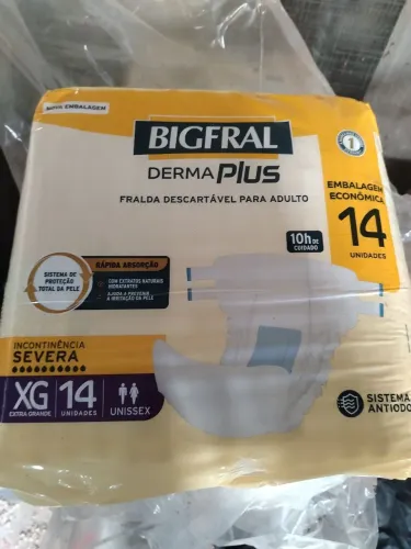 Fraldas bigfral xg 14 unidades