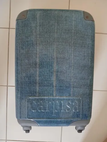 Mala de Bordo 10kg Rígida Carpisa Estampa Jeans - Azul