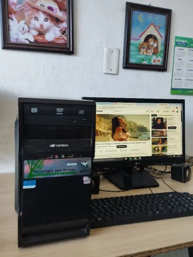 Computador Completo - Processador de quarta geração e monitor de 20"