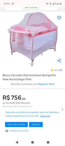 Berço cercado Burigotto