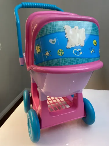 Carrinho boneca baby Alice rosa e azul cotiplás