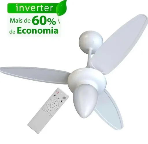 Ventilador de Teto Ventisol Wind 3 Pás Bivolt Branco - RETIRADA