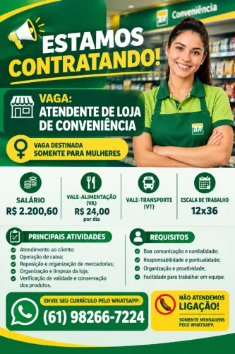 ATENDENTE DE CONVENIÊNCIA
