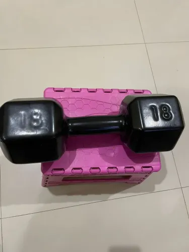 Halter de 18kg emborrachado individual