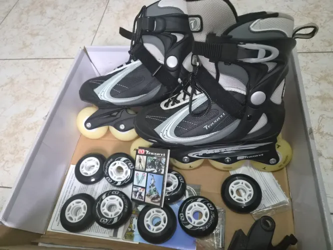 Patins Traxart Faster 37/38 + Rodas Luminosas Traxart + Caixa | Excelente Estado