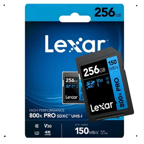 Cartão de Memória Lexar SD 256GB