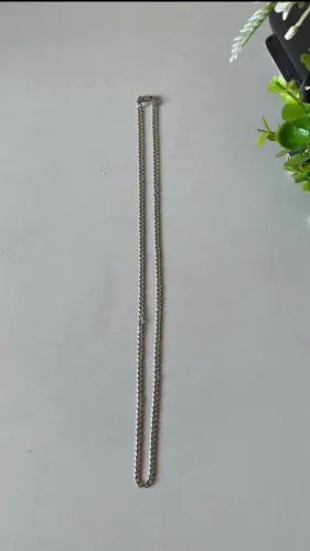 Cordão de prata escama de peixe