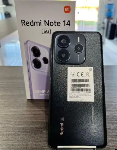 Xiaomi Note 14 5G 256/8 -- Preto Lacrado Original Celular com Garantia Loja Física 