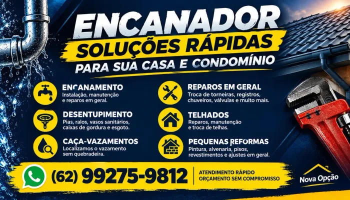 Encanador - Desemtupimento- caça vazamento
