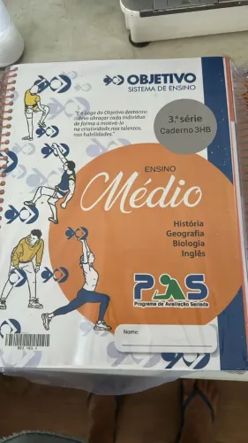 livros do colegio Objetivo, ensino Médio