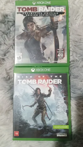 Dois jogos do tomb raider Xbox one