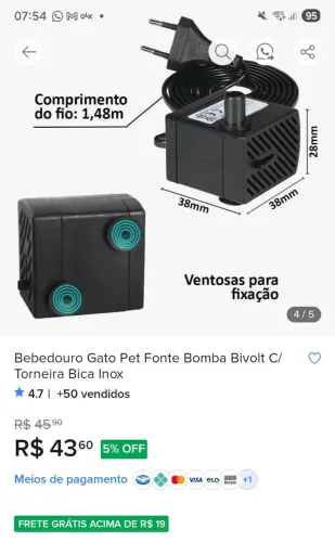 Bebedouro para gato
