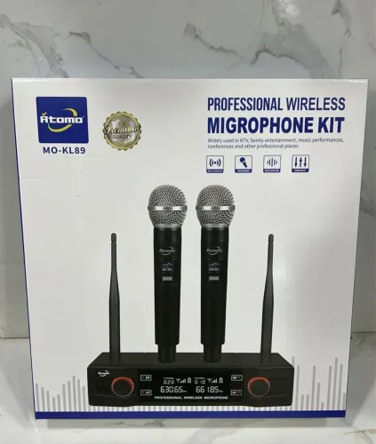 Microfone duplo sem fio