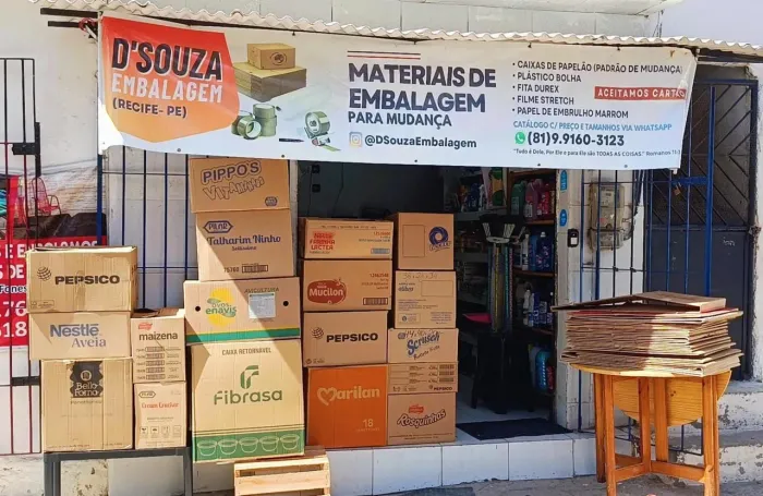 Caixa para Mudança, Correios, e-commerce