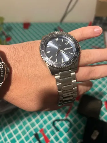 Relógio Seculus Diver automático Kamasu Azul Celeste