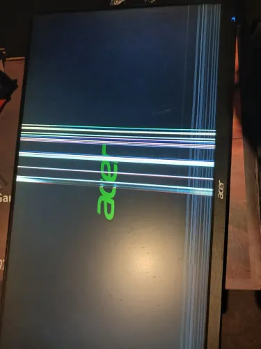 Defeito - Monitor Gamer Acer KG271 165hz 0,07ms 27'