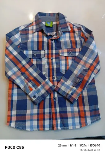 Camisa xadrez tamanho 3 pool kids