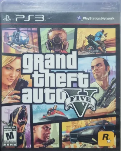 Grand Theft Auto 5 ps3 com manual e mapa