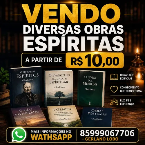Livros Espíritas a partir de R$ 10,00