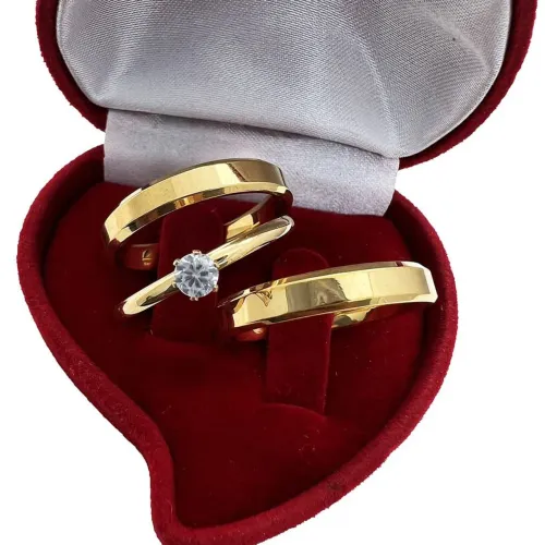 Par de alianças de casamento/noivado