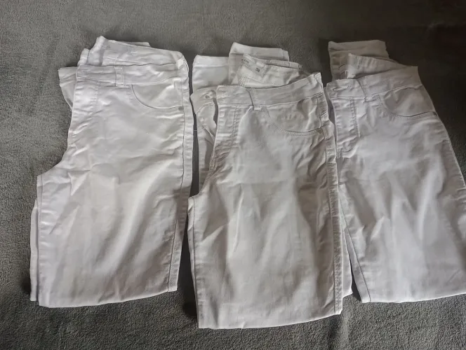 3 calças brancas Bivick Jeans 38