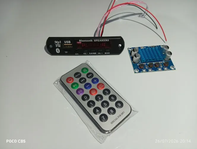 Kit Amplificador Tpa3110 + Placa Decodificador Bluetooth