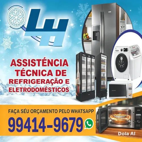 Geladeira e máquina