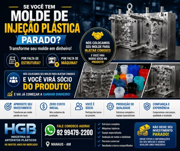Molde de injeção plástica